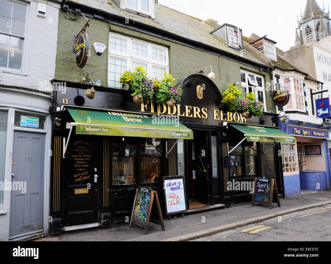 Fiddlers Elbow Irish pub in Boyces Street Brighton UK Stock Photo