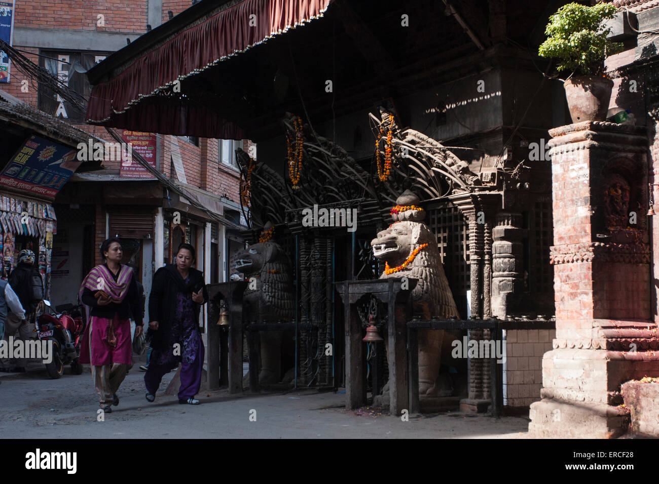Patan's street scene. Stock Photo
