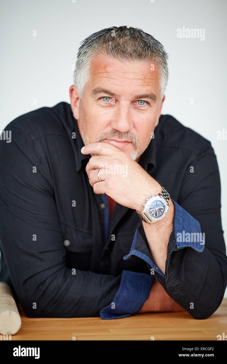 TV baker Paul Hollywood at Salford Quays for the Lowry Outlet Food Festival.   Celebrity famous famed public figure star notorie Stock Photo