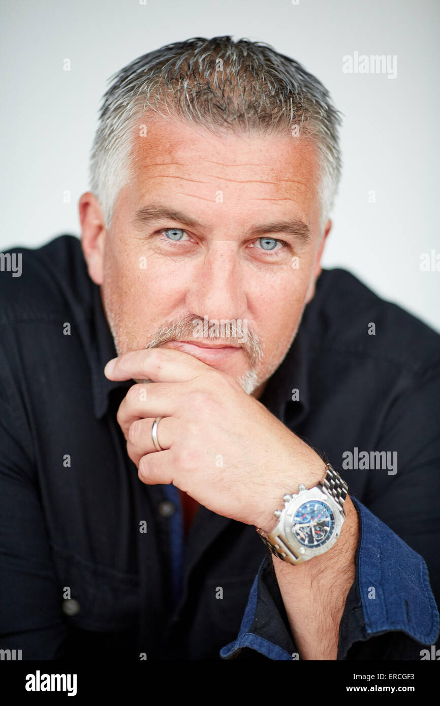 TV baker Paul Hollywood at Salford Quays for the Lowry Outlet Food Festival.   Celebrity famous famed public figure star notorie Stock Photo