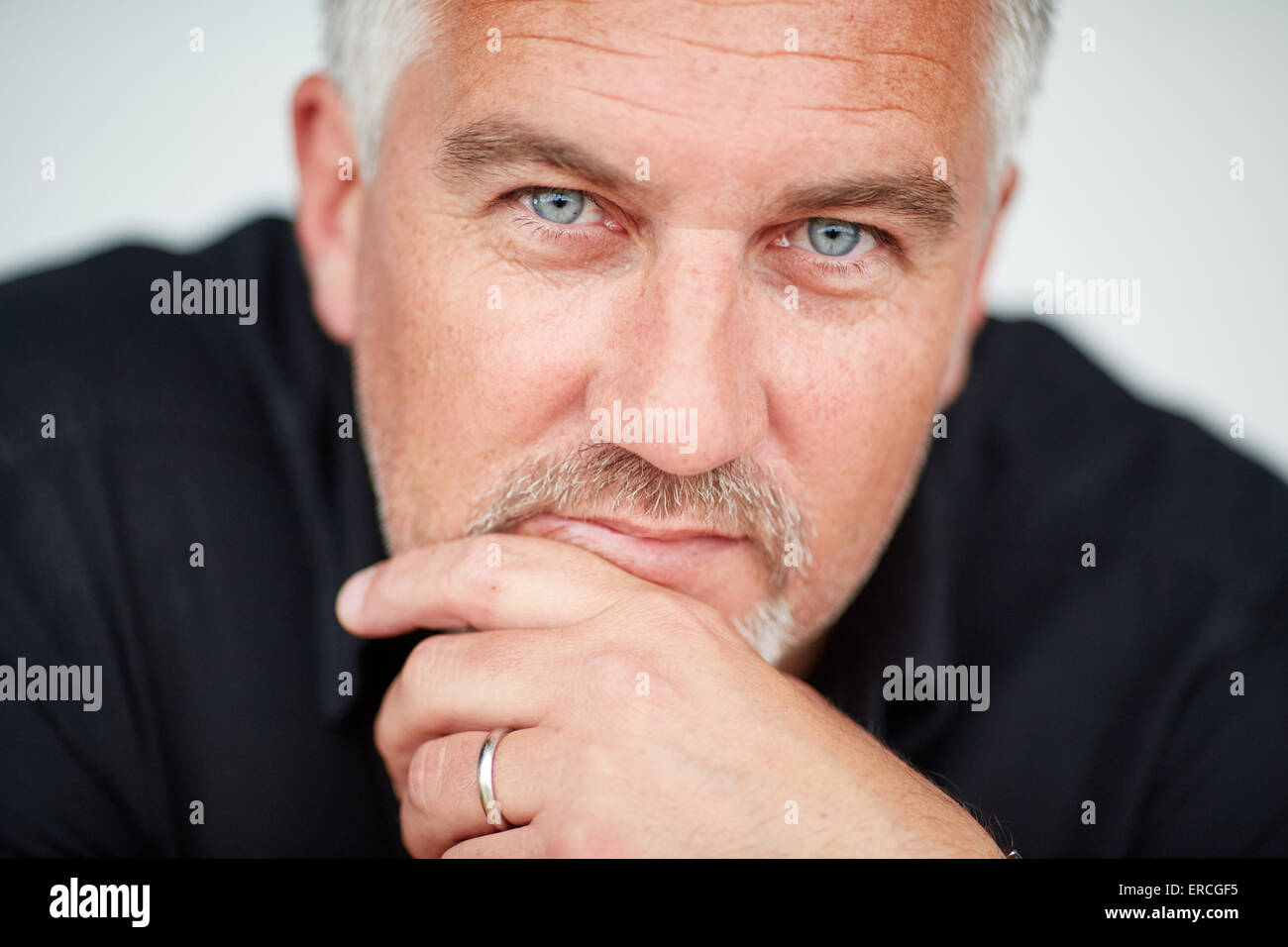 TV baker Paul Hollywood at Salford Quays for the Lowry Outlet Food Festival.   Celebrity famous famed public figure star notorie Stock Photo