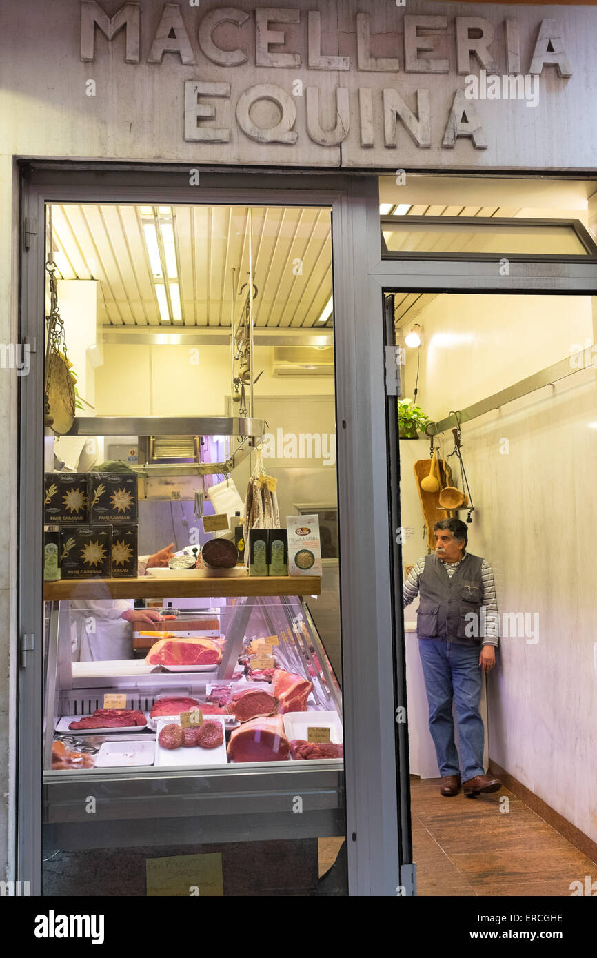Macelleria Equina. Horse meat store in Bologna Italy Stock Photo Alamy