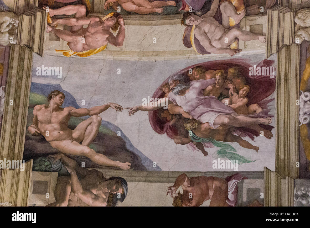 Creation of adam sistine chapel hi-res stock photography and images - Alamy