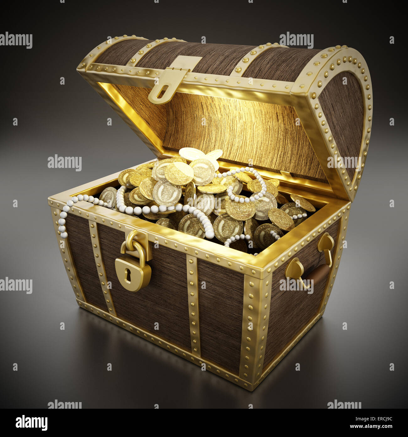 Treasure chest with gold coins Photograph by Garry Gay - Pixels