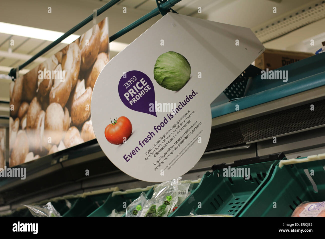 Tesco fresh food aisle Stock Photo Alamy