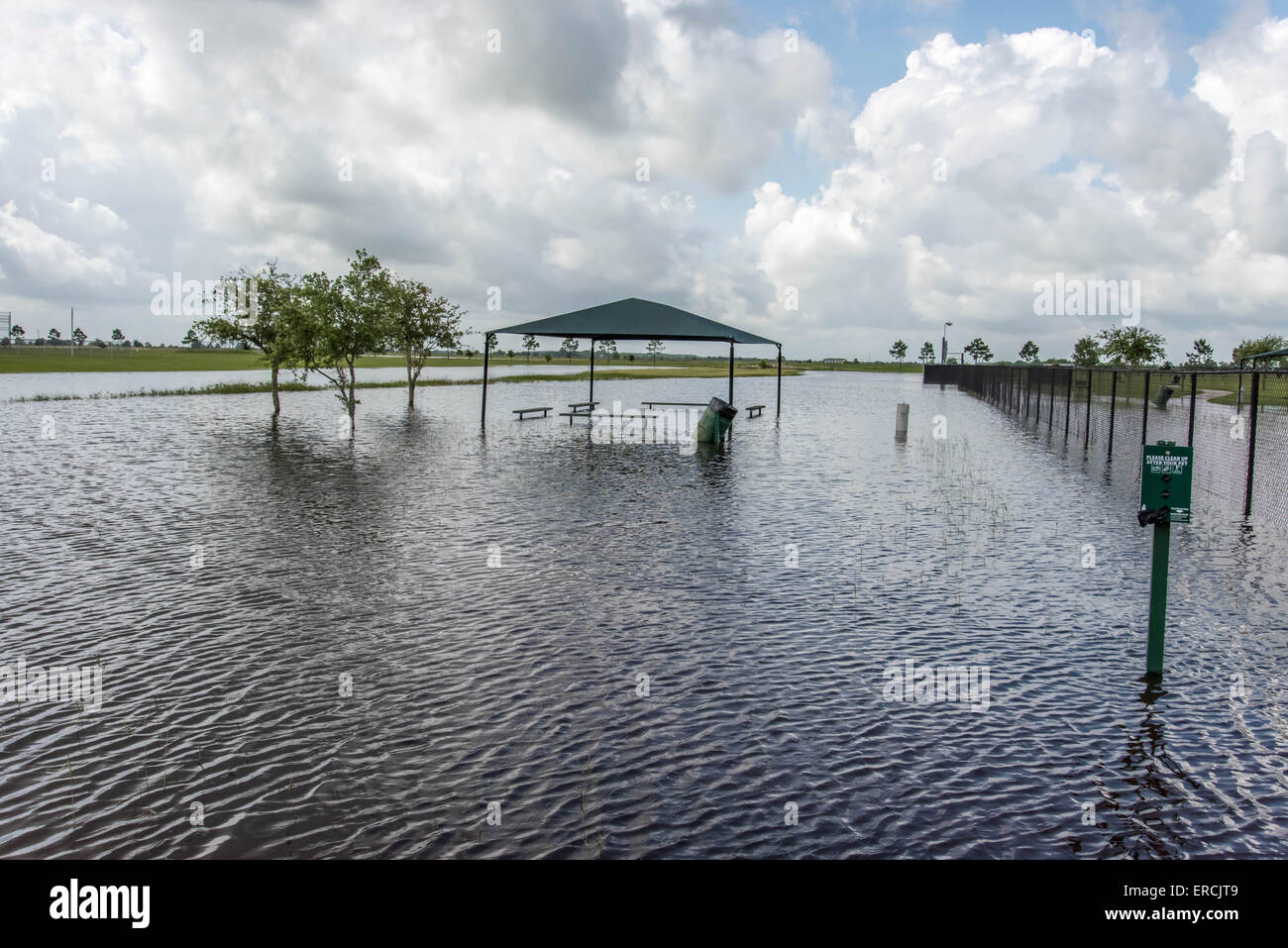May 30, 2015 Beverly Kaufman Dog Park, Katy, TX Standing flood