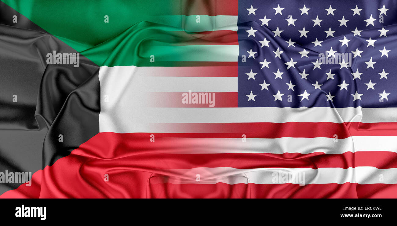 USA and Kuwait Stock Photo Alamy