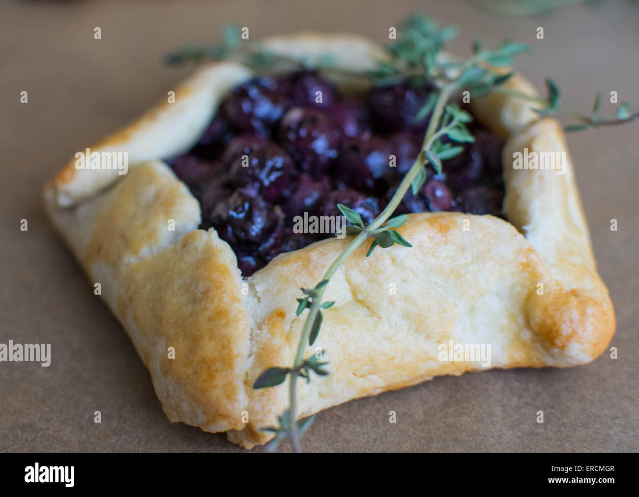 Blueberry tart Stock Photo