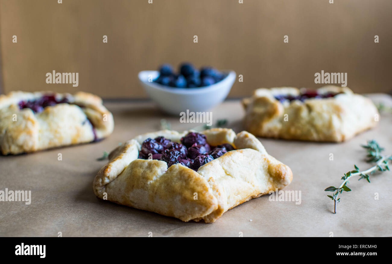 Blueberry tart Stock Photo