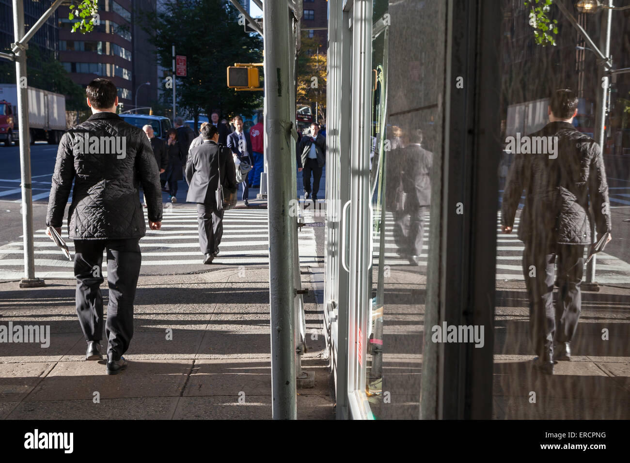 A street scene in Manhattan, New York, United States Stock Photo - Alamy
