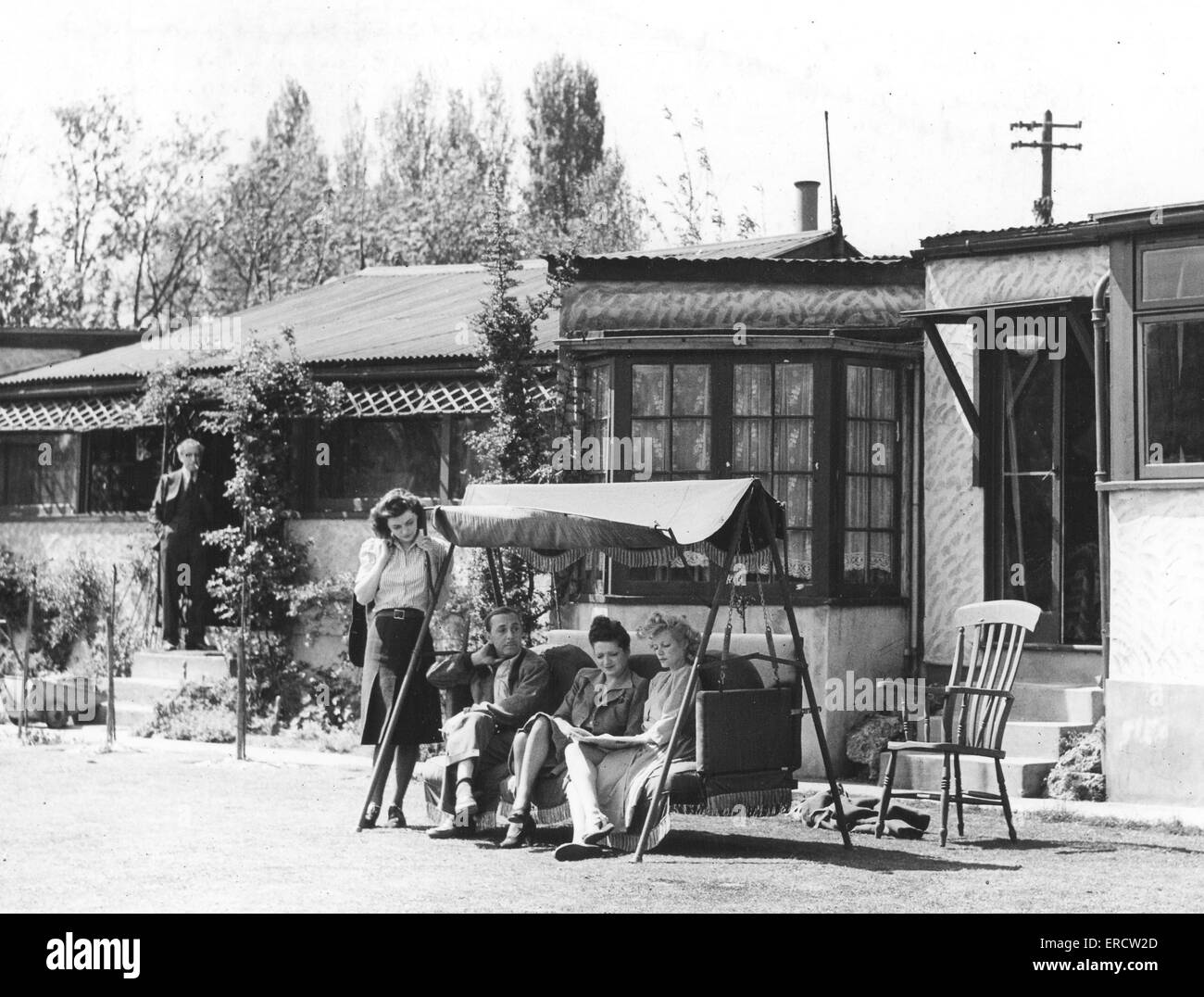 LUPINO LANE (18921959) English actor and theatre manager at his Ham Island, Old Windsor, in