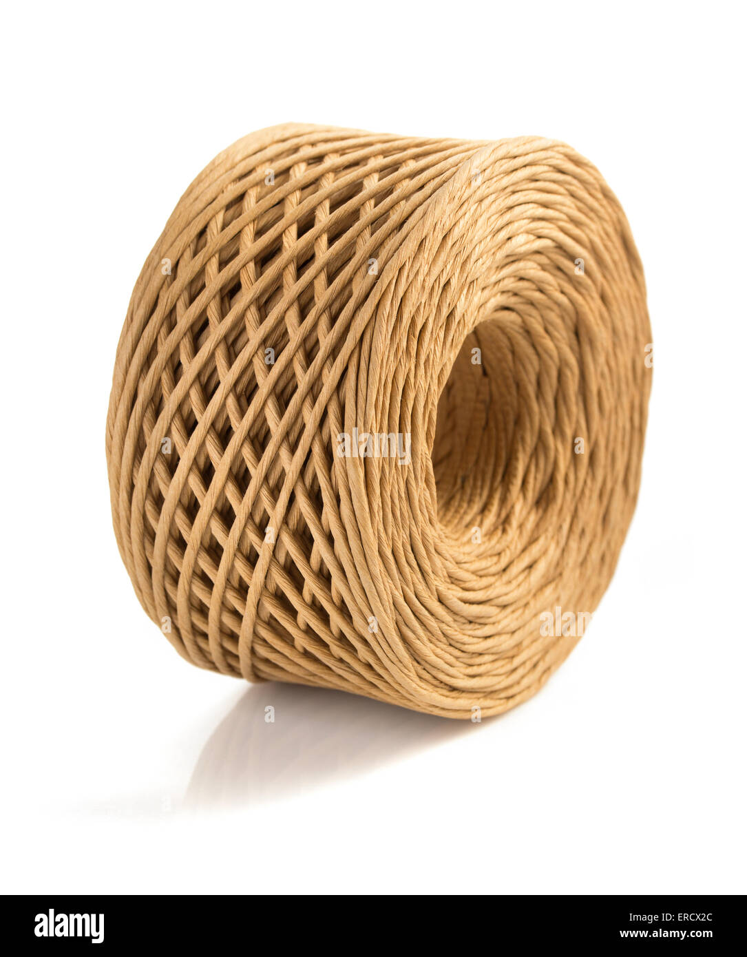roll of twine cord isolated on white background Stock Photo