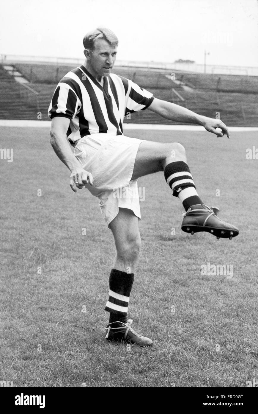 West Brom footballer Ray Barlow. 24th August 1957. Stock Photo