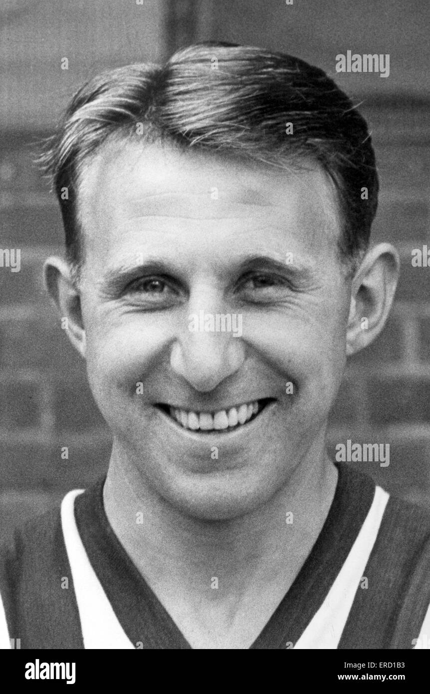 West Brom footballer Ray Barlow. 24th August 1957. Stock Photo