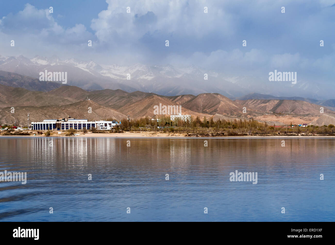 View of Issyk-kul lake in Cholpon-ata. Kyrgyzstan Stock Photo