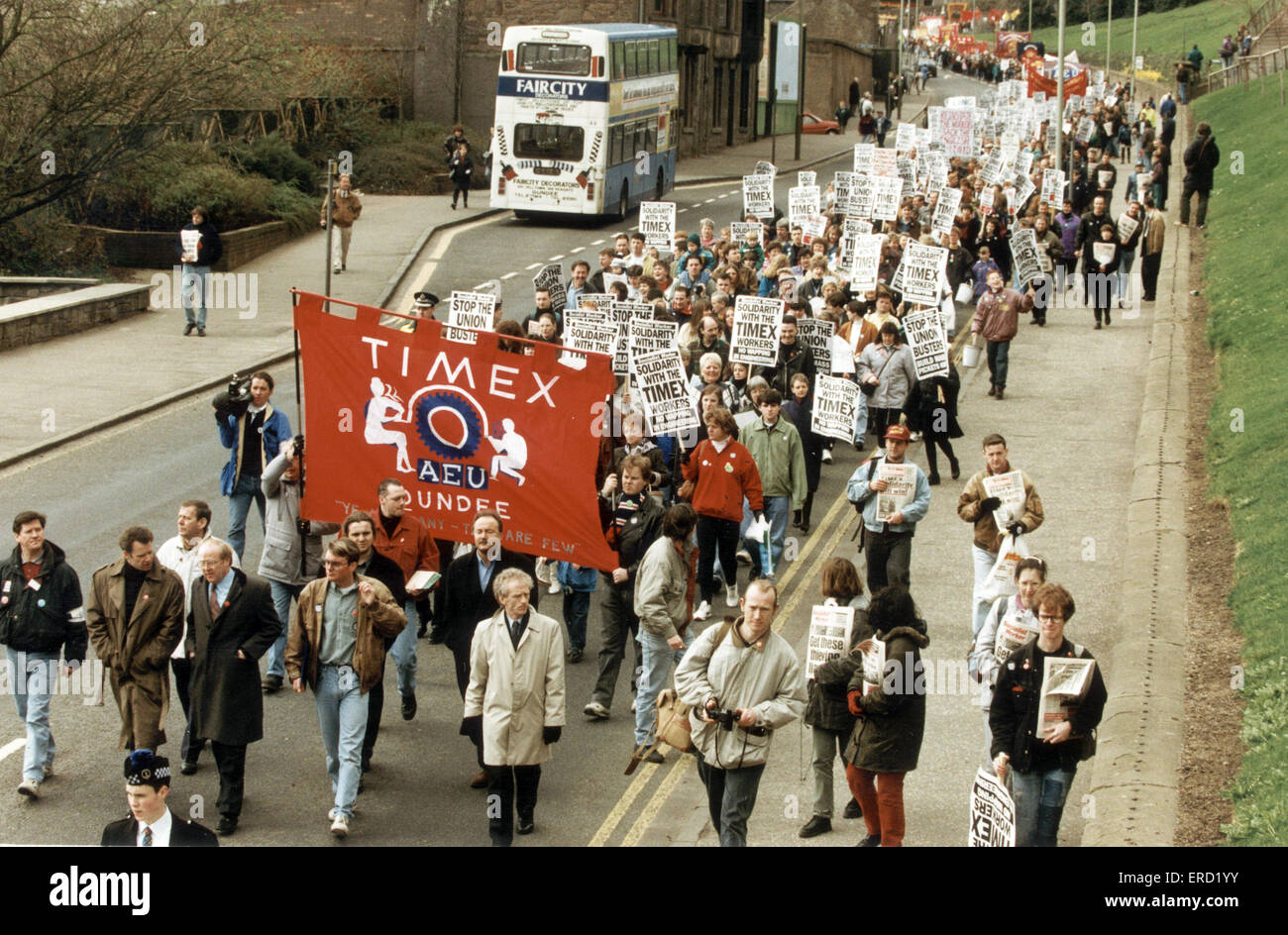 Timex strike 20th March 1993. The Timex Strike was a major industrial