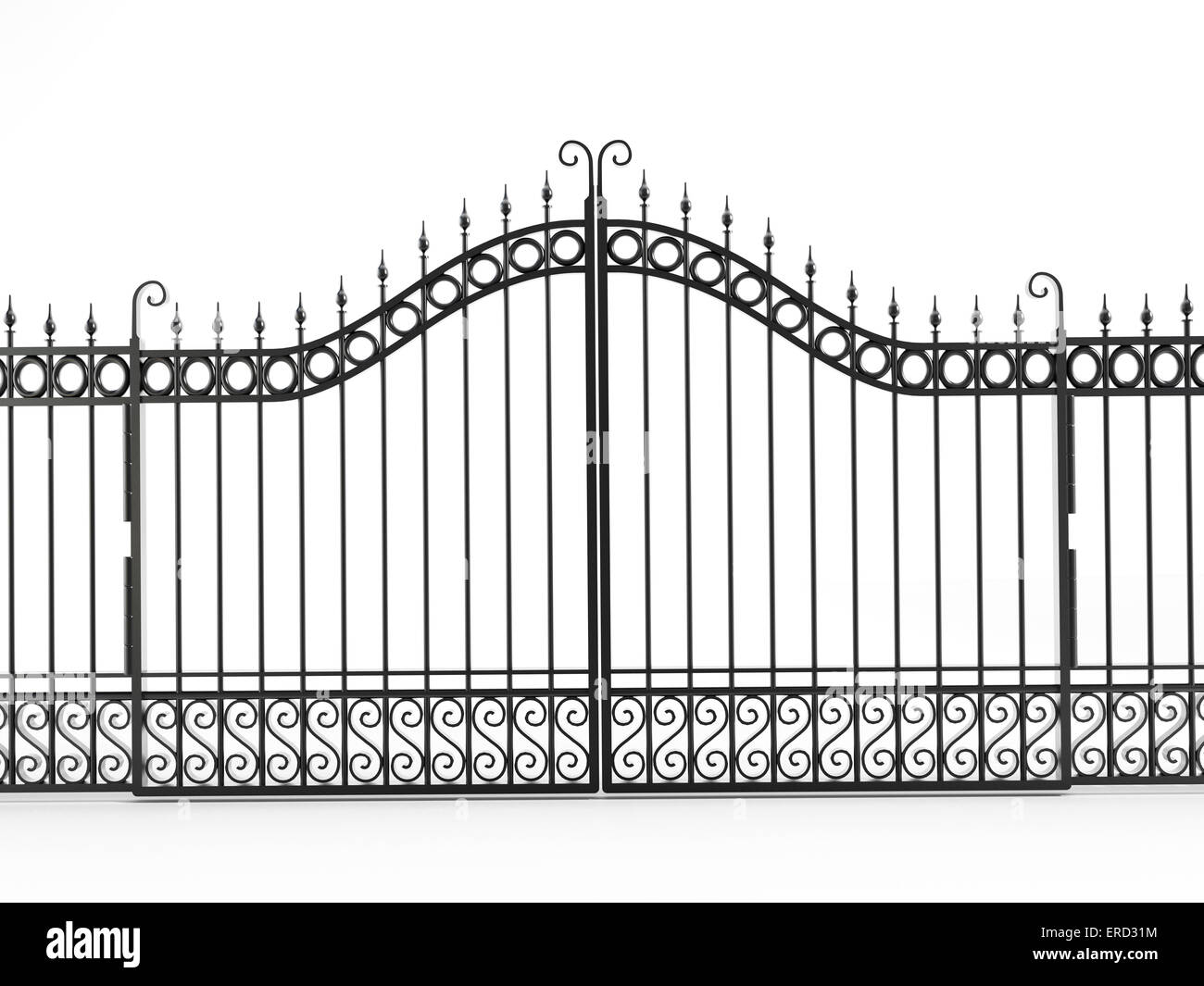 Decorative black iron gate hires stock photography and images Alamy