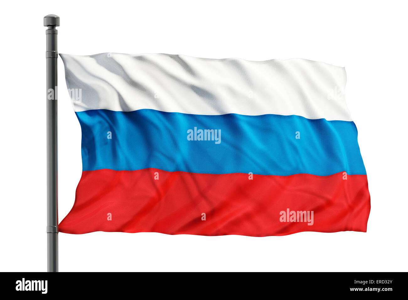 Waving Russia Flag On White Flag In The Wind Stock Illustration - Download  Image Now - Arranging, Asia, Backgrounds - iStock