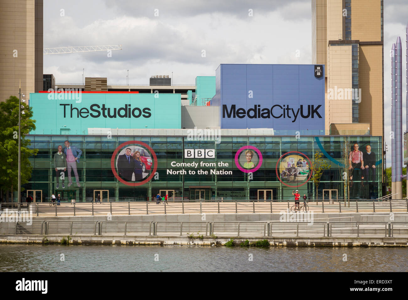 The BBC Studios in MediaCity, Salford Quays. Stock Photo