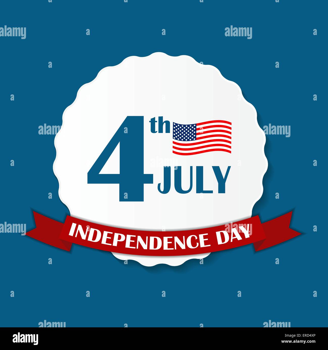 Independence Day Poster Vector Illustration Stock Vector Image & Art ...