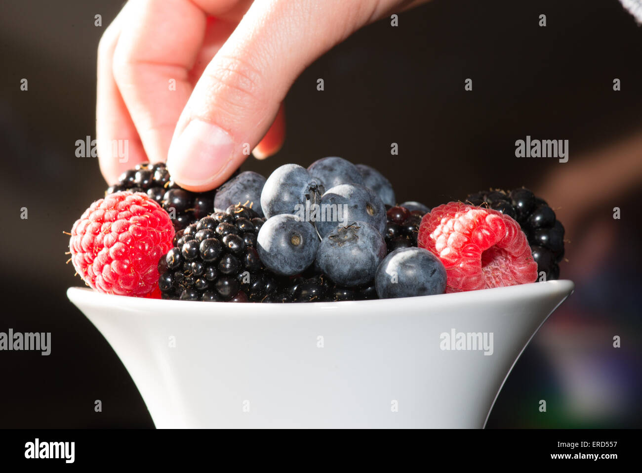 Fruit, raspberry, blackberry Stock Photo Alamy