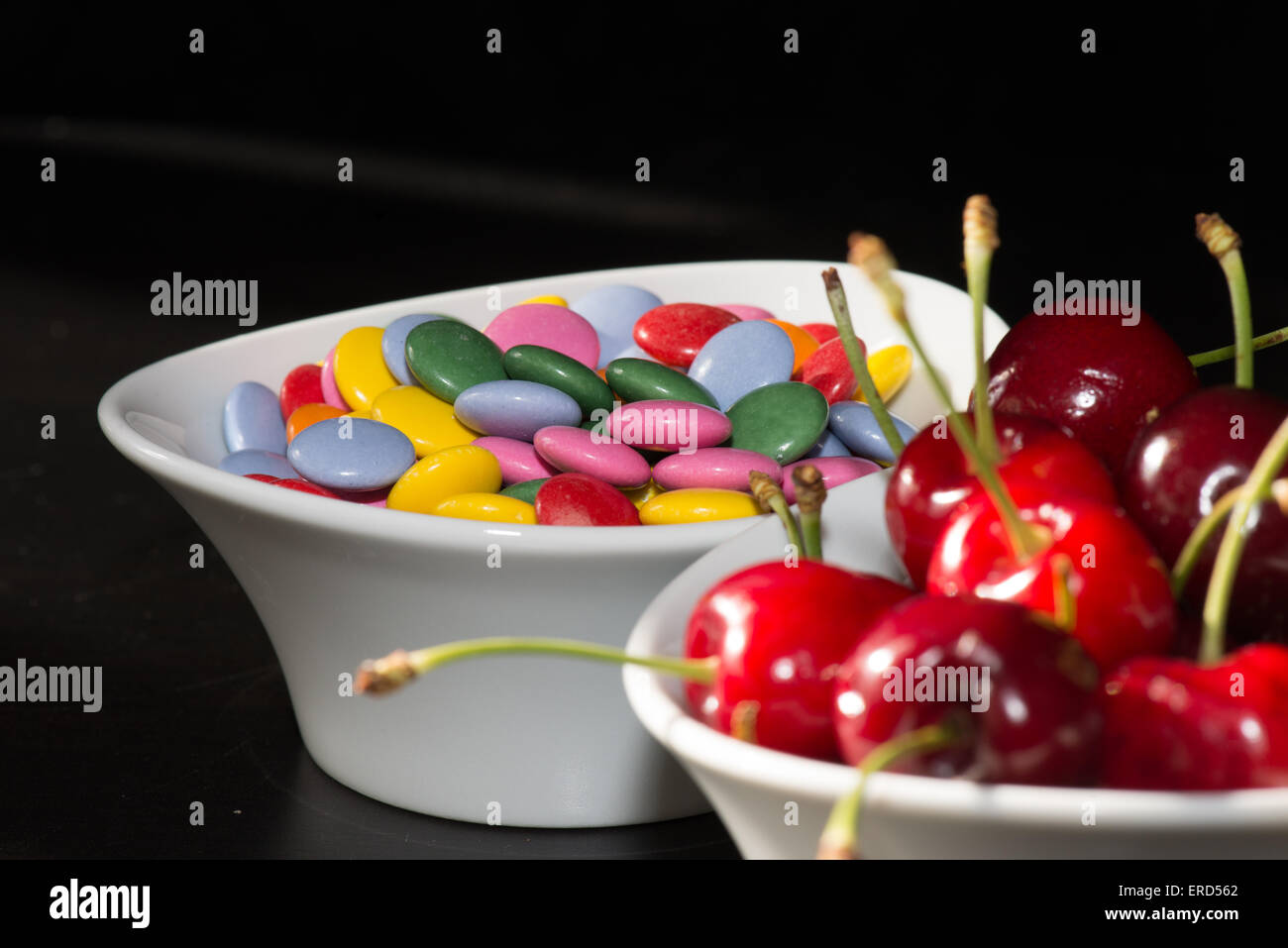 fruit vs candy, health Stock Photo Alamy