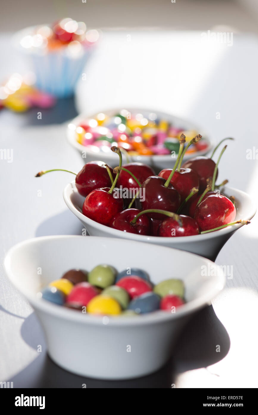 fruit vs candy, health Stock Photo Alamy
