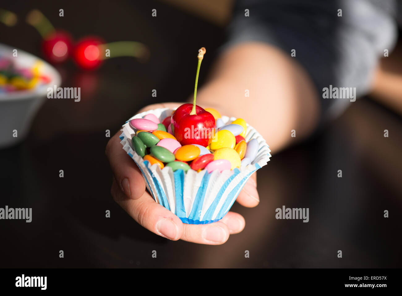 fruit vs candy, health Stock Photo Alamy