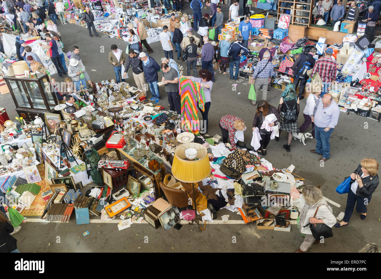 Crowd at Els Encants, one of Europe's oldest openair flea markets