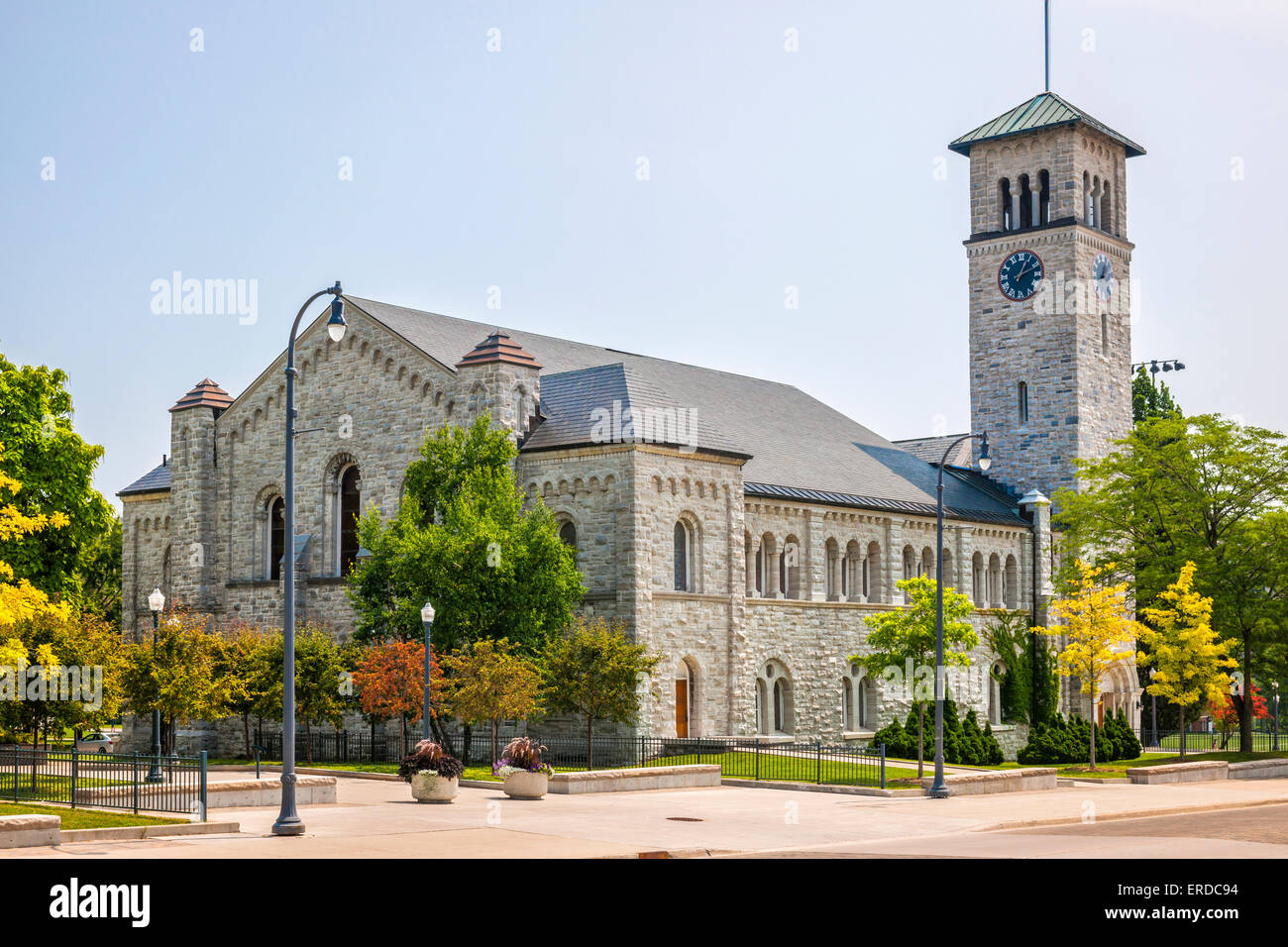 Grant Hall building on campus of Queen's University in Kingston, Ontario, Canada. Stock Photo