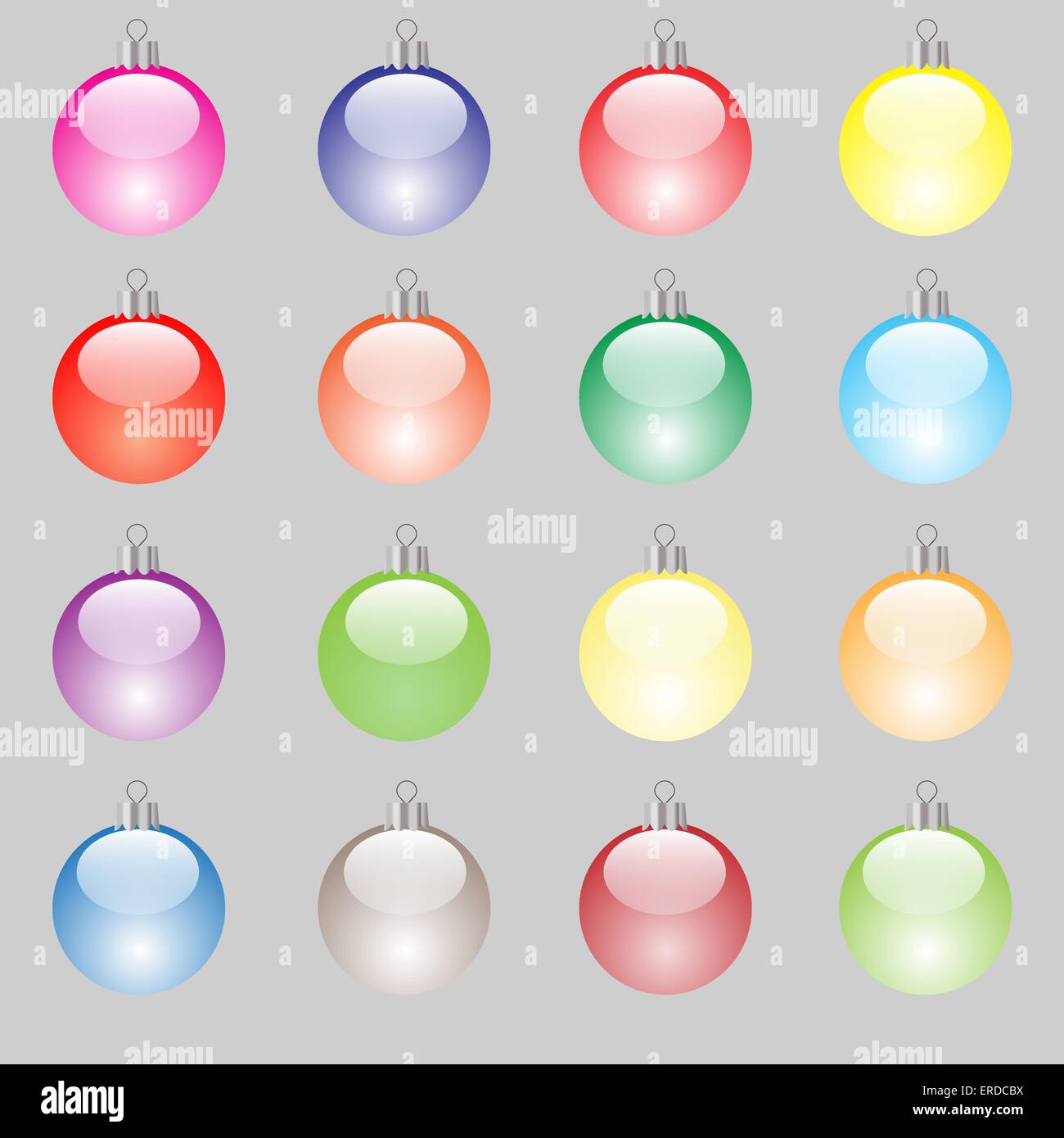 Set of Colorful Christmas Balls Stock Vector Image & Art - Alamy