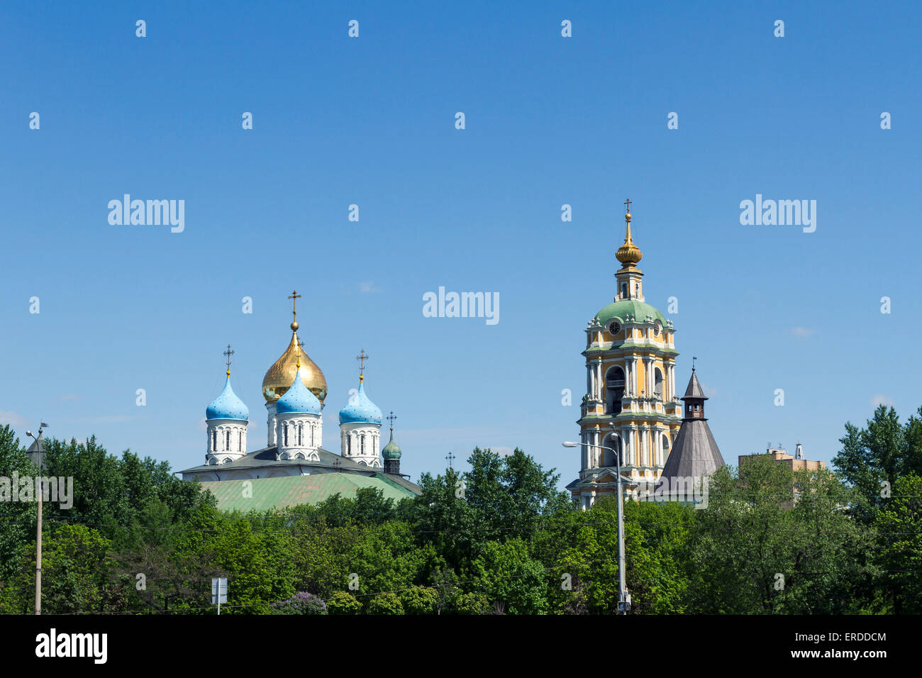 Novospassky monastery Stock Photo