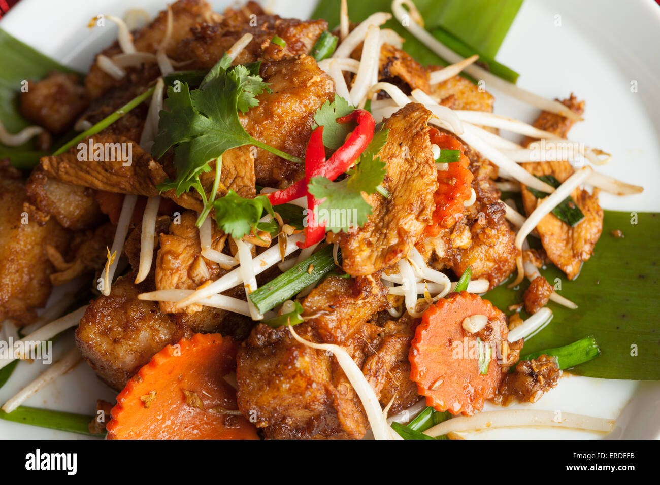 Radish Cake Thai Food Dish Stock Photo