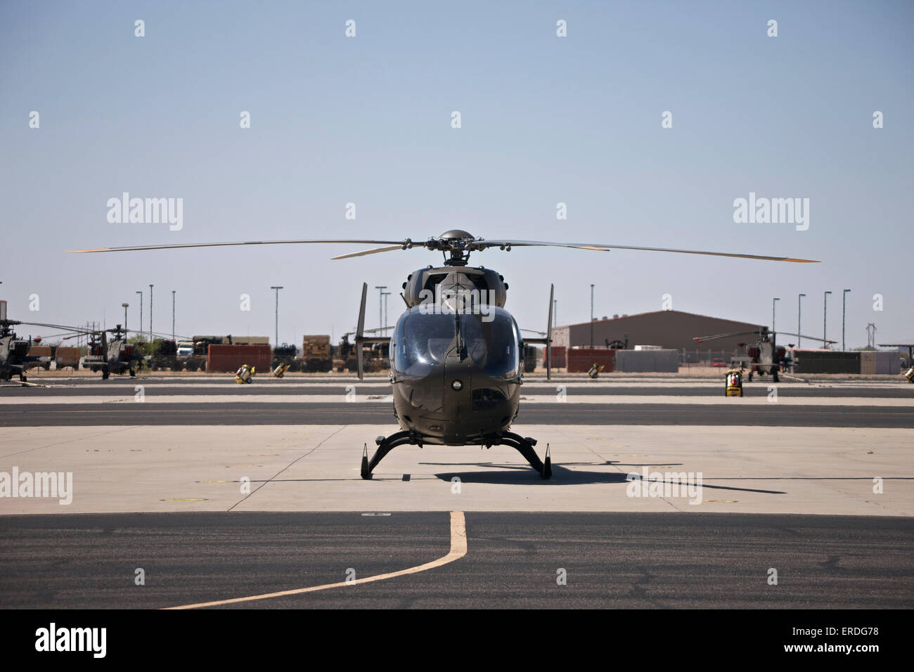 UH-72 Lakota Helicopter at Pinal Airpark, Arizona. Stock Photo