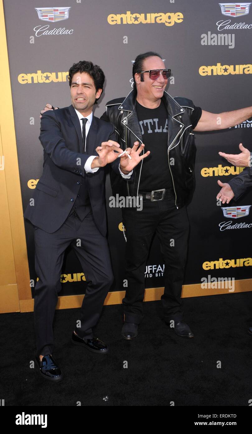 Los Angeles, CA, USA. 1st June, 2015. Adrien Grenier, Andrew Dice Clay
