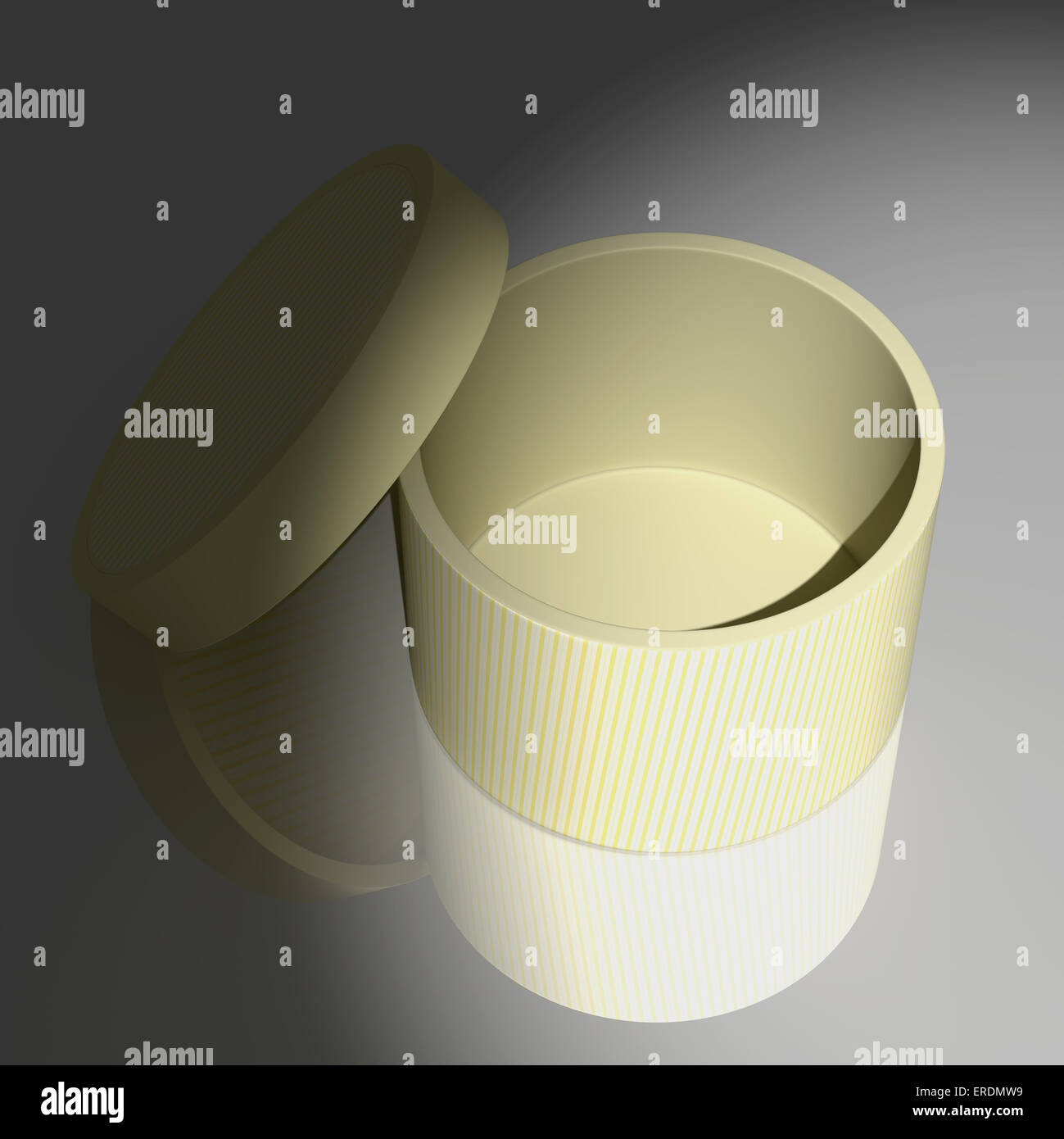 3d rendering of a gift stamped box Stock Photo - Alamy