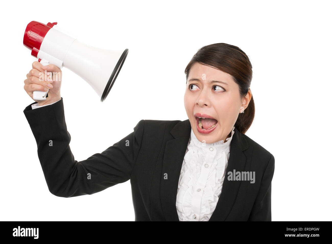 Using a megaphone hi-res stock photography and images - Alamy