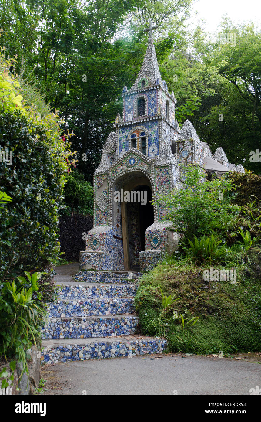 The Little Chapel, Guernsey.A work of art and a labour of love, the Little Chapel is possibly the smallest chapel in the world Stock Photo
