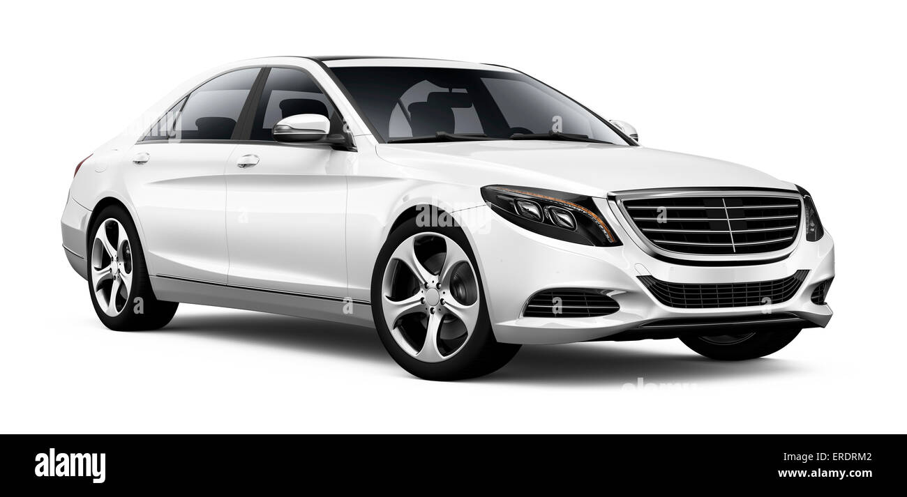 Luxury White Car Stock Photo - Alamy