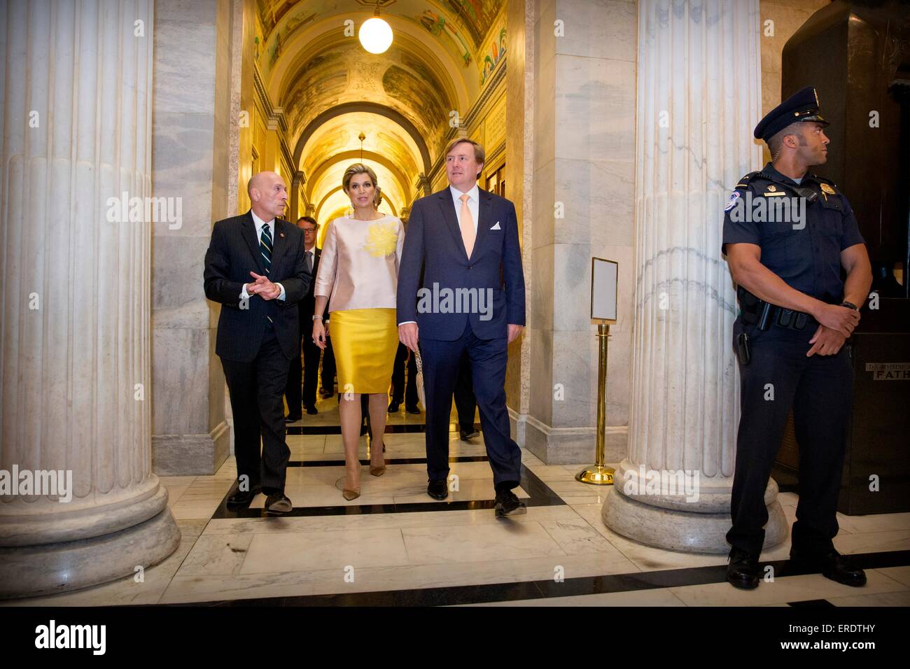 King Willem-Alexander and Queen Maxima of The Netherlands visit Congres ...