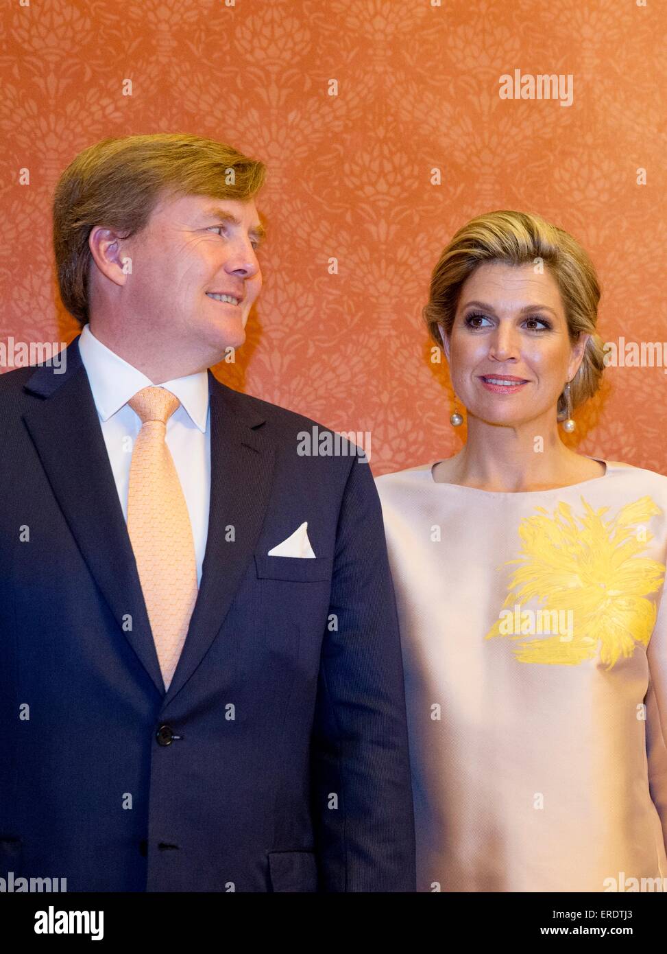 King Willem-Alexander and Queen Maxima of The Netherlands visit Congres ...