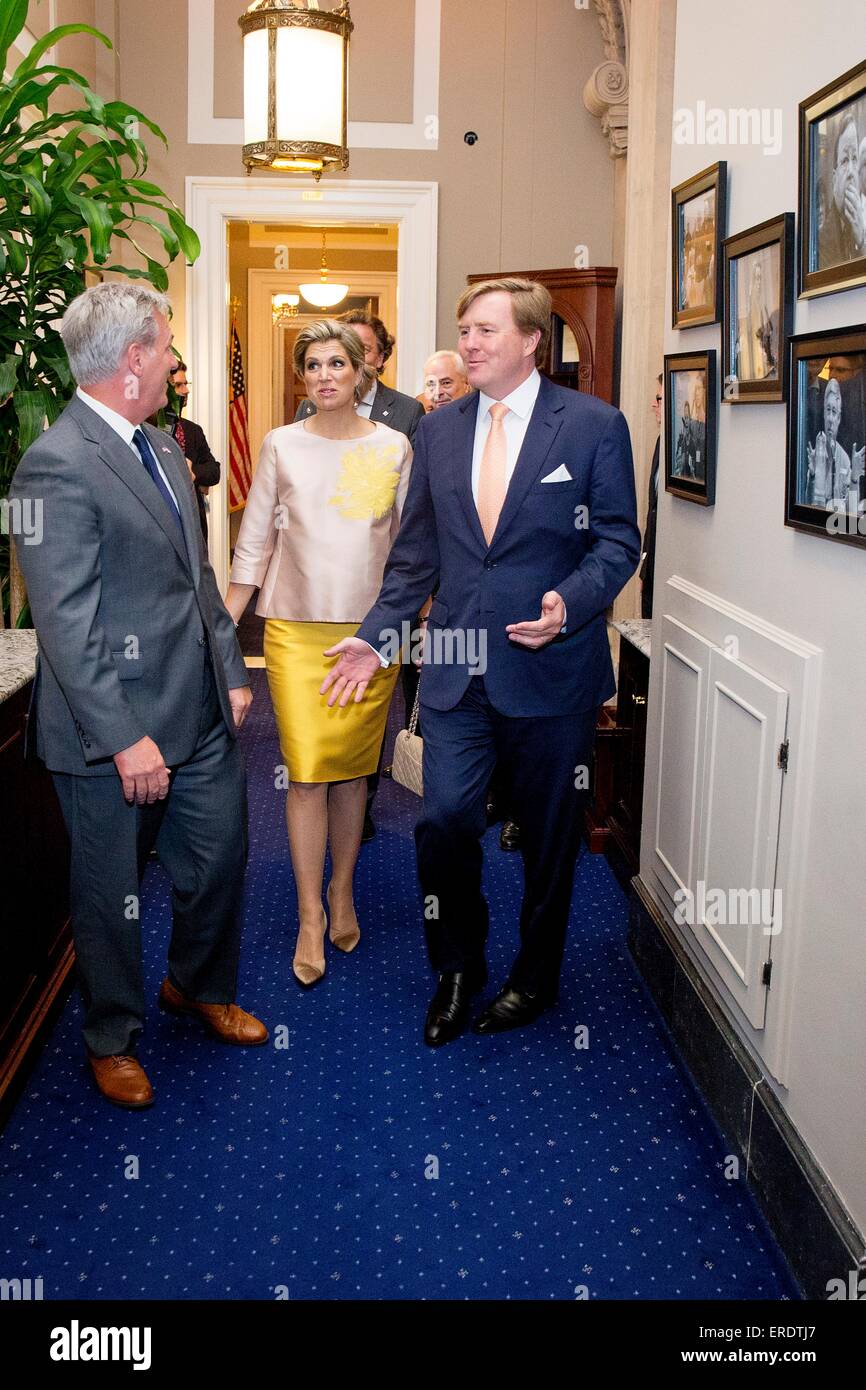 King Willem-Alexander and Queen Maxima of The Netherlands visit Congres ...