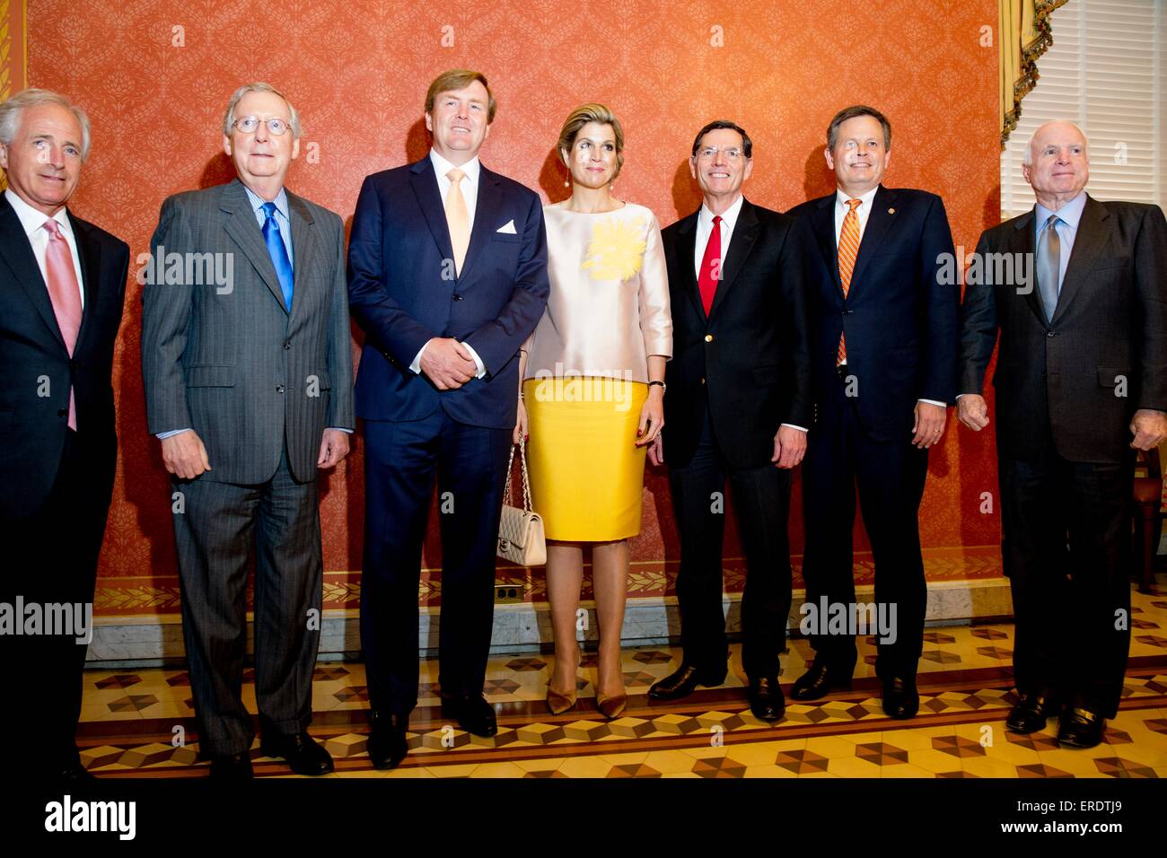 King Willem-Alexander and Queen Maxima of The Netherlands visit Congres ...