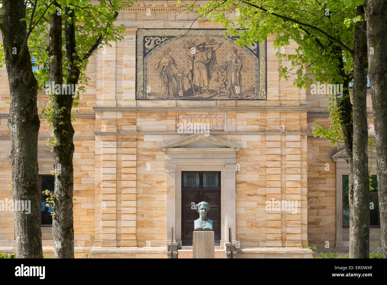 Wahnfried villa, Richard Wagner museum, Bayreuth, Upper Franconia, Franconia, Bavaria, Germany Stock Photo