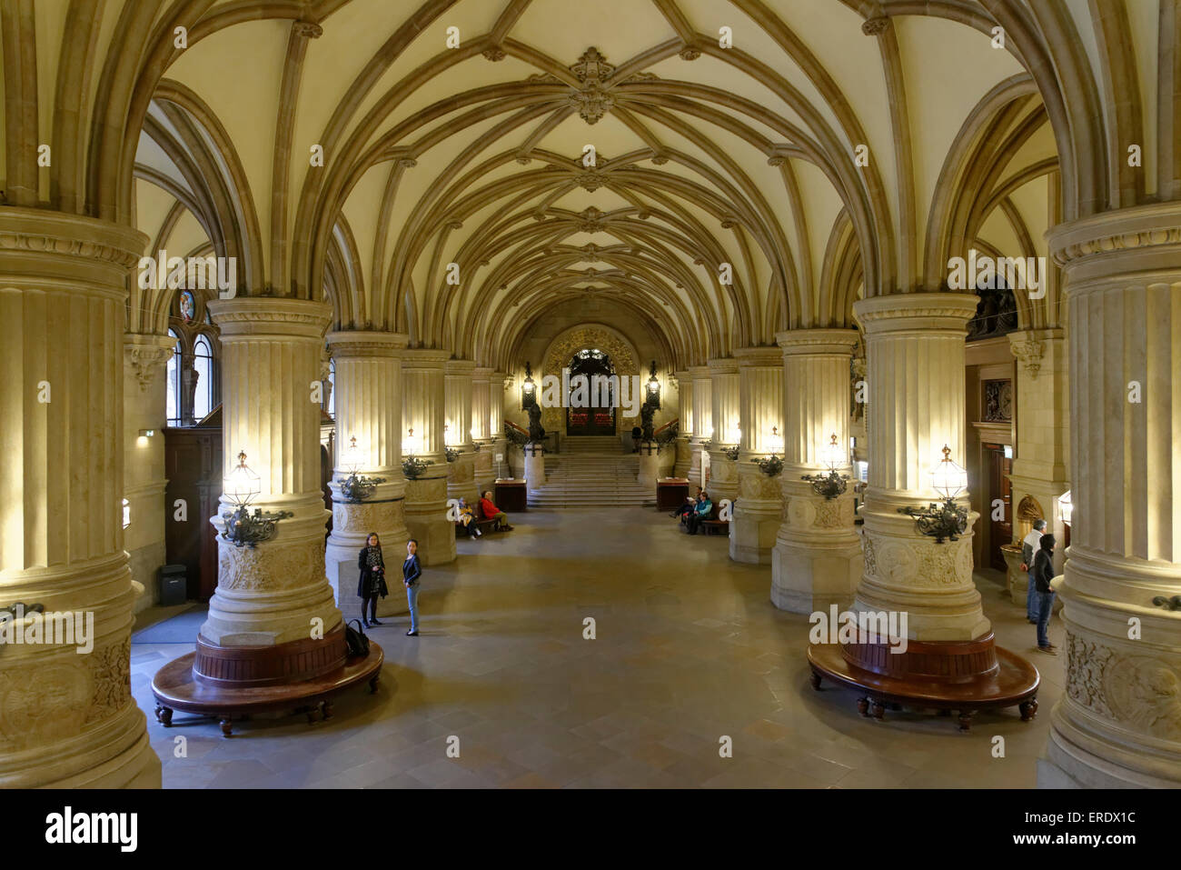 Town Hall, entrance hall, interior, Neustadt, Hamburg, Germany Stock Photo Alamy