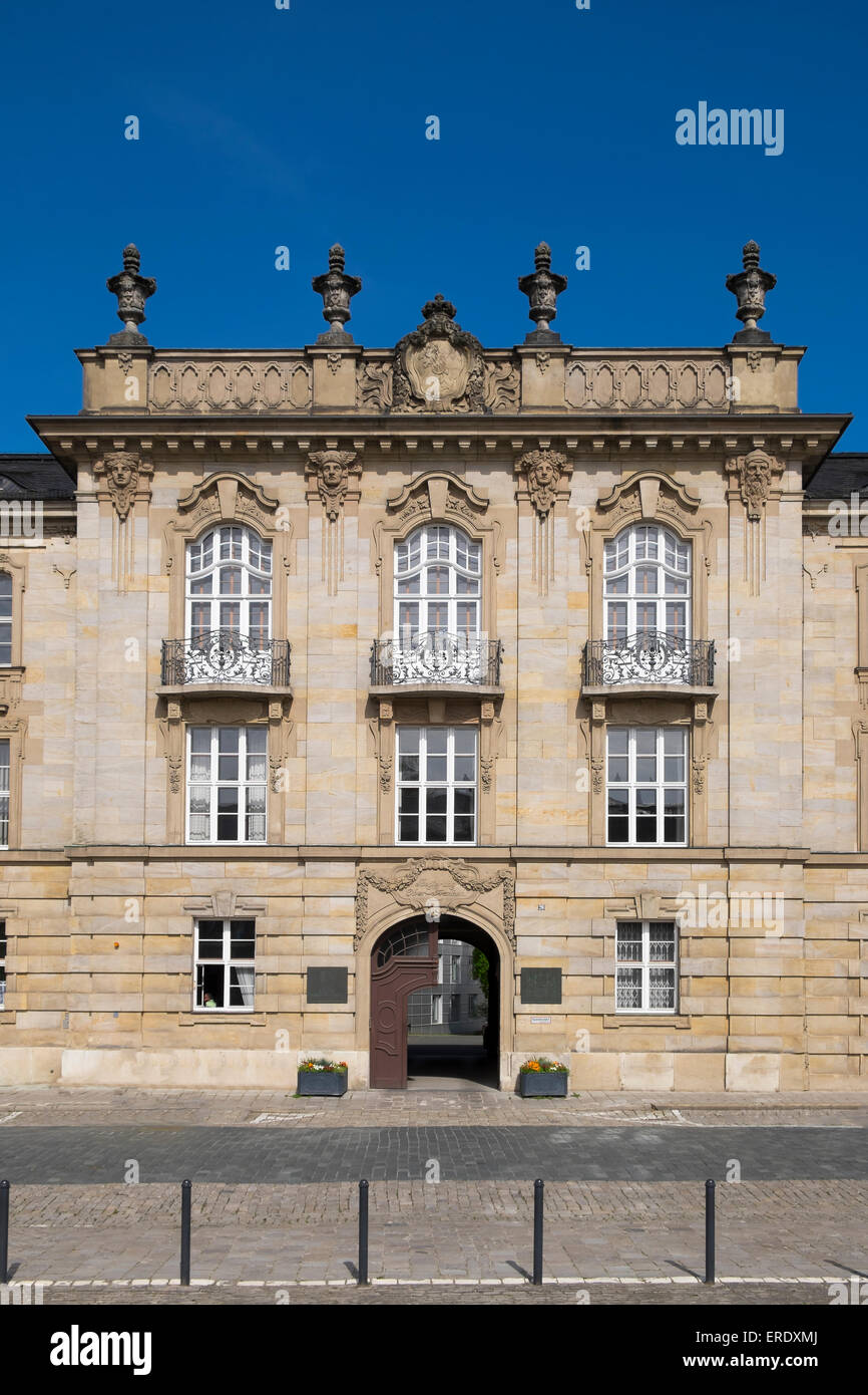 Governmental building of Upper Franconia, Residenzplatz, Bayreuth, Upper Franconia, Franconia, Bavaria, Germany Stock Photo