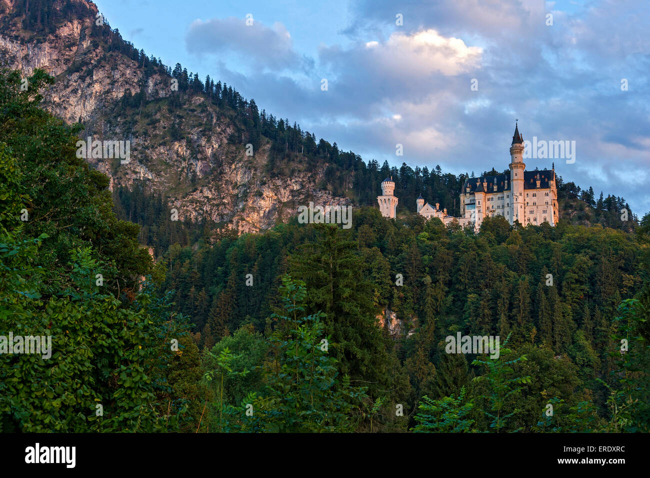 Neuschwanstein Castle, Schwangau, Ostallgäu, Allgäu, Swabia, Bavaria, Germany Stock Photo