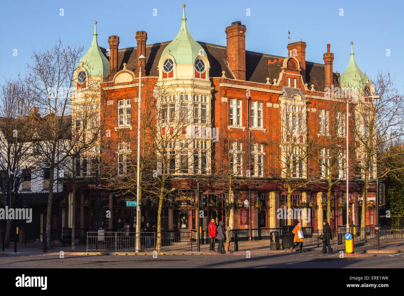 Victorian exterior of The pub, Wanstead, London, England Stock