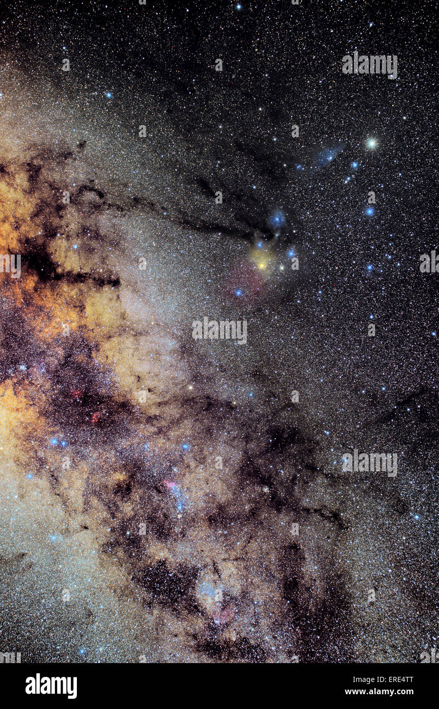 Milky Way center - Scorpius constellation area Stock Photo
