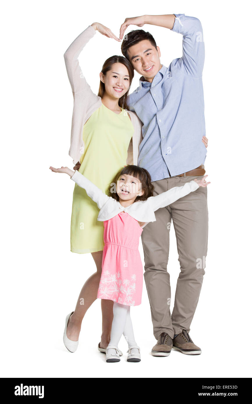 Happy young family Stock Photo - Alamy